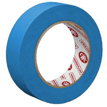 CWC Painters Tape - 14 Day, 5.2 mil, 1" x 60 yds, Blue (Pack of 36 rolls)